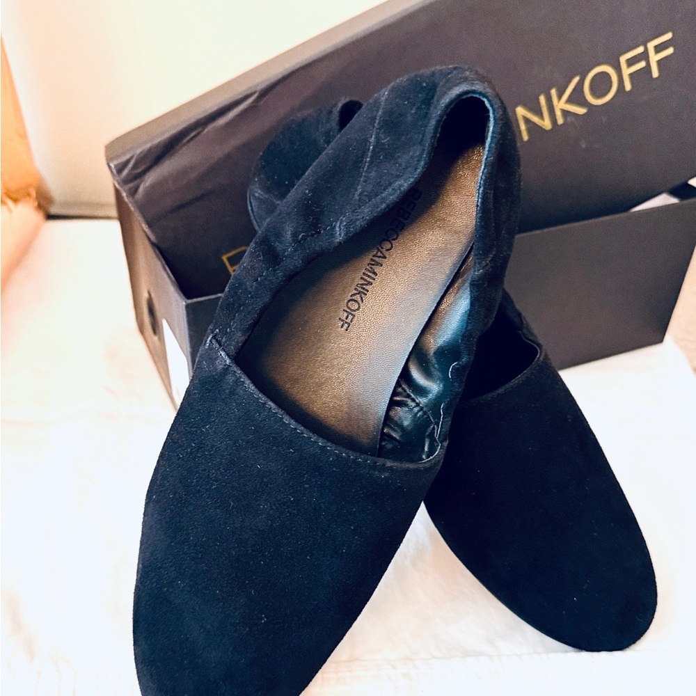 Rebecca Minkoff Romy Black Suede Ballet Flats Size 9.5 - Picture 3 of 9